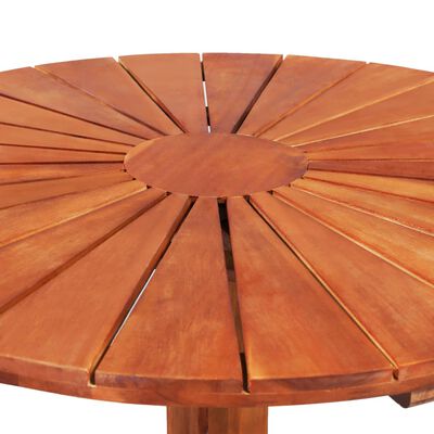 vidaXL Bistro stol 70 x 70 cm masivno bagremovo drvo