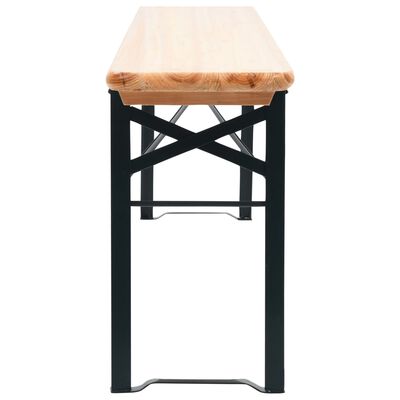 vidaXL Sklopivi pivski stol s 2 klupe 177 cm borovina