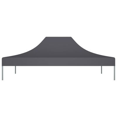 vidaXL Krov za šator za zabave 4,5 x 3 m antracit 270 g/m²