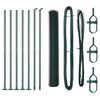 vidaXL Stup za ogradu Zelena 10 x 1 m (mrežica 13 mm) Čelik i PVC