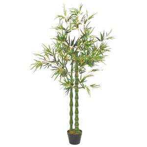 vidaXL Umjetni bambus s posudom zeleni 160 cm