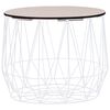 vidaXL Stolić za kavu 2 kom bijeli