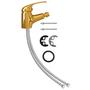 vidaXL Kupaonska miješalica za bide zlatna 13 x 12 cm