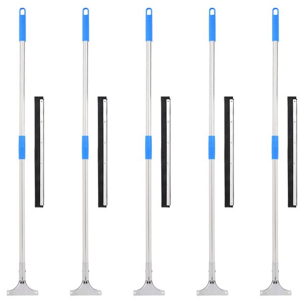 vidaXL Podni brisači 5 kom 45x122,5 cm čelik i guma