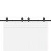 vidaXL Pribor za klizna vrata 183 cm čelični crni