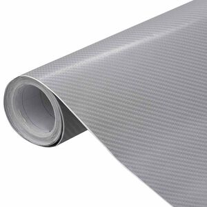 vidaXL Folije za automobil 2 kom 4D srebrne 100 x 150 cm + 50 x 150 cm