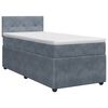 vidaXL Boxspring krevet s madracem Tamnosiva 90 x 190 cm Bar&scaron;un