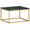 vidaXL Stolić za kavu zeleni 60x60x35 cm pravi kamen mramorne teksture