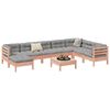 vidaXL 9-dijelni set vrtnih sofa s jastucima masivno drvo duglazije