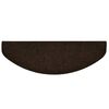 vidaXL Prostirke za stepenice, samoljepljive, 20 kom., 65x21x4 cm, smeđe, poluokrugle, velike