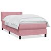 vidaXL Box spring krevet s madracem ružičasti 80 x 220 cm bar&scaron;unasti