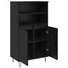 vidaXL Highboard Crna 60 x 36 x 110 cm Konstruirano drvo