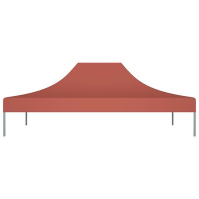 vidaXL Krov za šator za zabave 4 x 3 m terakota 270 g/m²