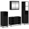 vidaXL Set namje&scaron;taja za kupaonicu 4 kom. Crni hrast 80 x 33 x 60 cm