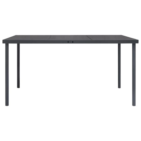 vidaXL 7-dijelni vrtni blagovaonski set čelični