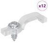 vidaXL LED Trake za sponice 23,8 mm 12 kom. *Transparent*an