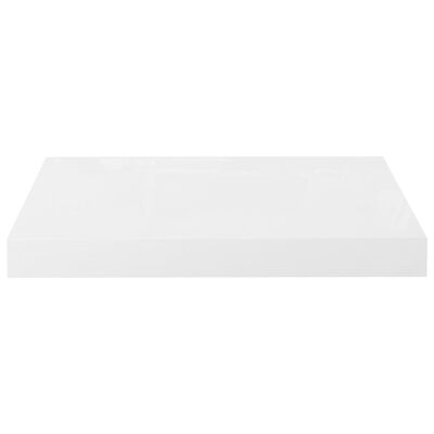 vidaXL Plutajuće zidne police 4 kom sjajne bijele 40 x 23 x 3,8 cm MDF