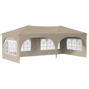 vidaXL Rastezljivi &scaron;ator za zabave 575 x 288 x 245 cm Krem