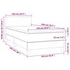 vidaXL Box spring krevet s madracem tamnozeleni 100x200 cm bar&scaron;unasti