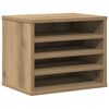 vidaXL Organizator stola Umjetnički hrast 36 x 26 x 29,5 cm