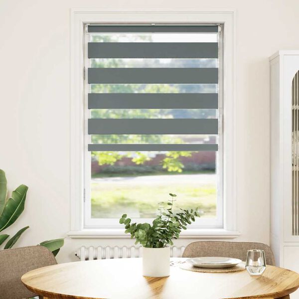 vidaXL Zavjesa zebra 80x100 cm širina tkanine 75,9 cm poliester