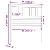 vidaXL Uzglavlje za krevet boja meda 96 x 4 x 100 cm masivna borovina