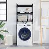 vidaXL Polica za perilicu rublja s policom Crni 0ak 67 x 25 x 163 cm