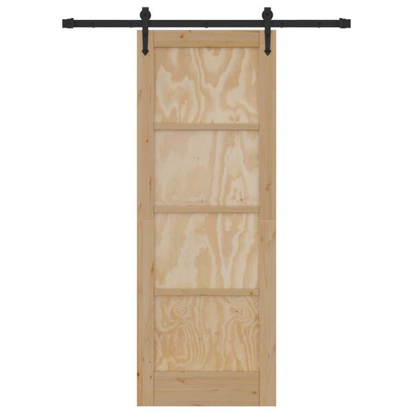 vidaXL Klizna vrata ORKDAL Smeđa 73,5 x 198,5 cm Čvrsto borovo drvo