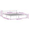 vidaXL Krevetna konstrukcija Bijelo 208.6 x 157.6 x 69.4 cm