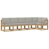vidaXL Set vanjskih sofa 6 kom. Bijela i svjetlosiva