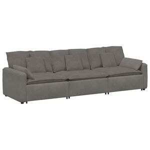 vidaXL Modularna sofa s jastucima svijetlosiva