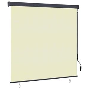 vidaXL Rolo zavjesa Krem 180 x 250 cm Tkanina i aluminij