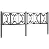 vidaXL Metalno zamjensko uzglavlje crno 193 cm