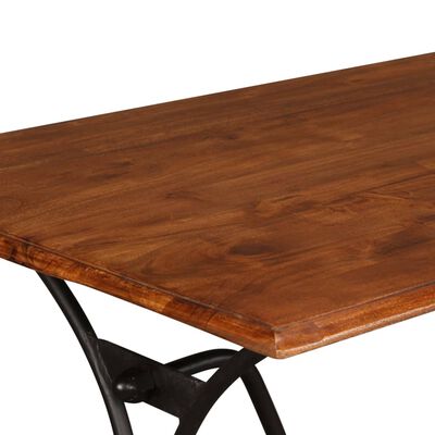vidaXL Blagovaonski stol 180x90x76cm masivno drvo s premazom boje meda