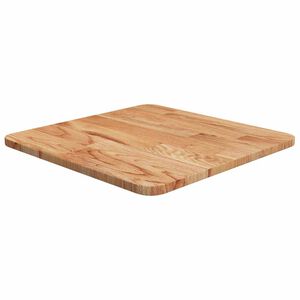 vidaXL Četvrtasta stolna ploča svjetlosmeđa 40x40x1,5 cm od hrastovine