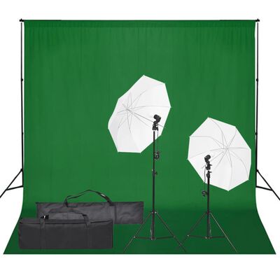 vidaXL Fotografska studijska oprema sa setom svjetala i pozadinom