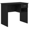 vidaXL Stol Crni hrast Konstruirano drvo 90 x 49 x 75 cm
