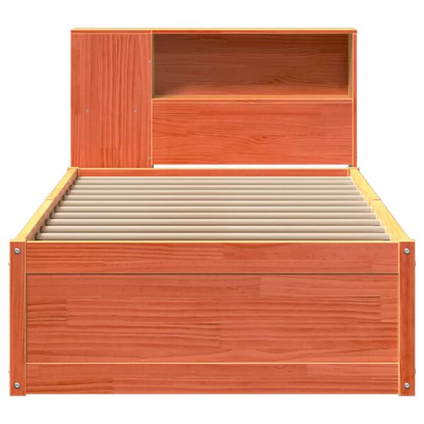 vidaXL Okvir kreveta bez madraca vo&scaron;tano smeđi 100x200 cm od borovine