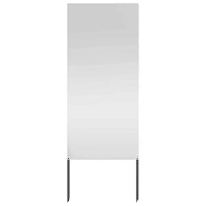 vidaXL Privatnost u vrtu Rezbarija Srebrno 50 x 140 cm Pocinčani čelik