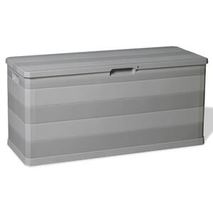 vidaXL Vrtna kutija za pohranu siva 117 x 45 x 56 cm