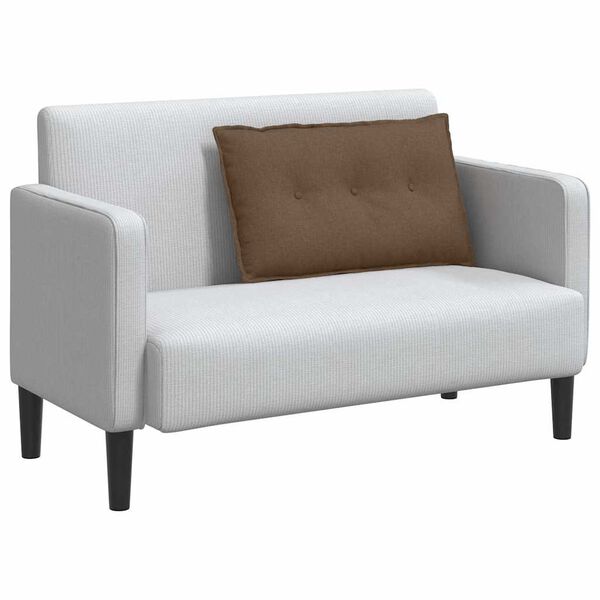 vidaXL Jastuk za leđa Smeđa 80 x 19 x 50 cm tkanina