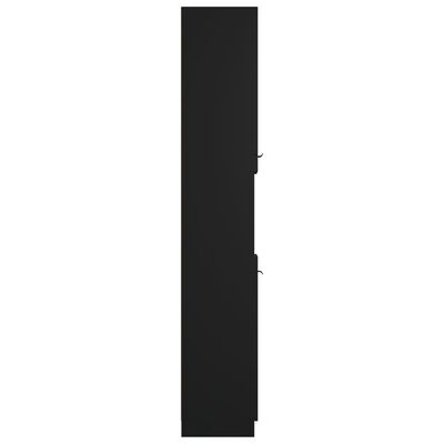 vidaXL Kupaonski ormarić crni 32 x 34 x 188,5 cm od konstruiranog drva