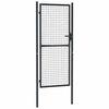 vidaXL Vrtna vrata od mrežastog čelika 100x200 cm, siva