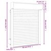 vidaXL Roleta aluminijska 70 x 100 cm bijela