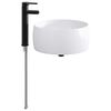 vidaXL Umivaonik za kupaonicu Mat Crna 38,5 x 38,5 x 16 cm Metal
