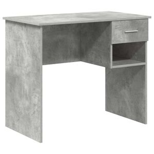 vidaXL Stol Betonski sivi 90 x 49 x 75 cm Konstruirano drvo