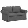 vidaXL Sofa 2 pcs Tamno siva 155 x 82 x 80 cm tkanina