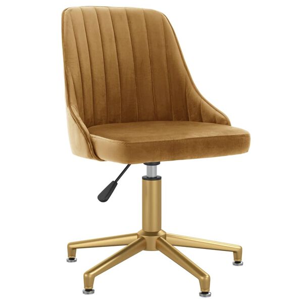 vidaXL Okretna blagovaonska stolica smeđa bar&scaron;unasta