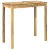 vidaXL Stol za bar u vrtu Bijela 108,5 x 55 x 105 cm