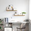 vidaXL Polica na zidu 2 pcs Smeđa 90 x 23,5 x 4 cm Konstruirano drvo